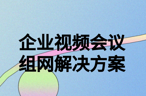 企業(yè)視頻會議組網(wǎng)解決方案